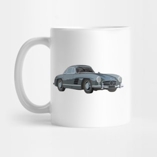 Grey Vintage Sport Car Mug